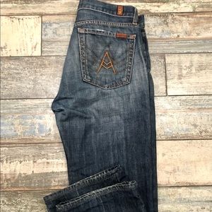 7 For all man kind jeans “A” Pocket bootcut